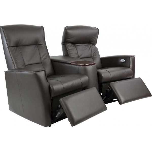 Hjellegjerde Ullstein elektrisk 2-seters kinosofa - Brun Hjellegjerde Ullstein elektrisk 2-seters kinosofa - Brun