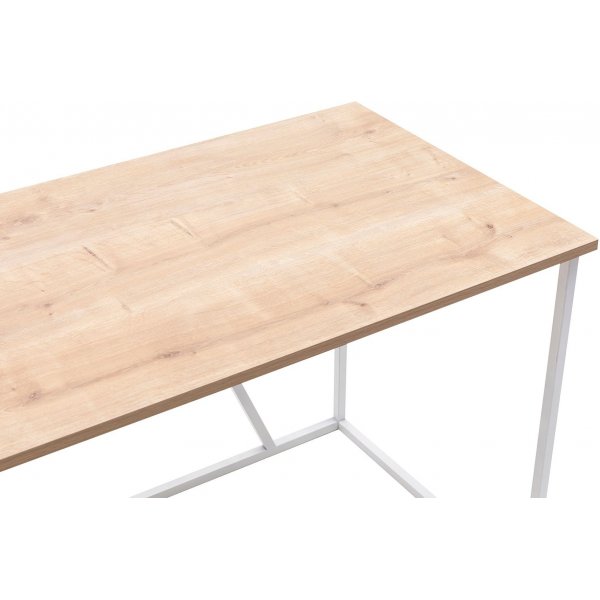 Lissa hjørnepult 140 x 90 cm - Safir eik/hvit Lissa hjørnepult 140 x 90 cm - Safir eik/hvit