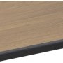 Seaford stigehylle 77x138 cm - Eik/sort