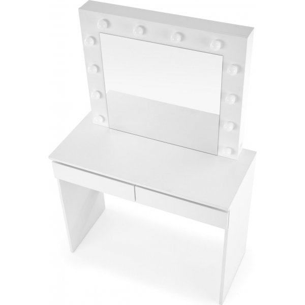 Facada hvitt toalettbord med belysning 94 x 43 cm Facada hvitt toalettbord med belysning 94 x 43 cm