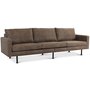 Chicago 4-seter sofa 280 cm - Brun vintage (mikrofiber)