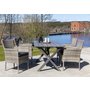 Scottsdale utespisegruppe med 4 stk lenestoler og spisebord 150 cm - Gr