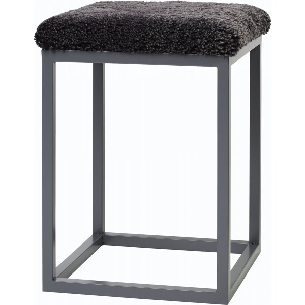 Pallekrakk Mrk gr/stl - 35 x 35 x 50 cm
