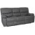 Manhattan recliner sofa 3-seter - Gr PU + Mbelpleiesett for tekstiler