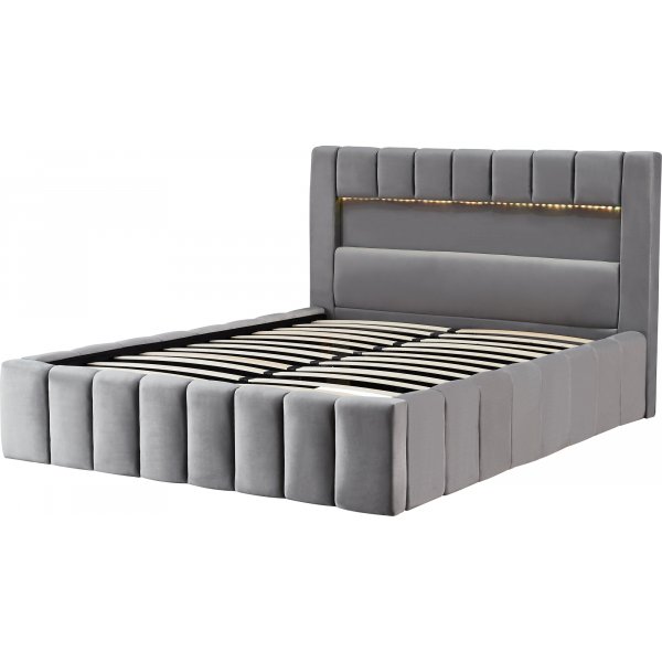 Sengeramme med LED-belysning 180x200 cm + Møbelføtter Sengeramme med LED-belysning 180x200 cm + Møbelføtter