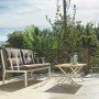 Lotus 2-seters utesofa - Hvit/brun