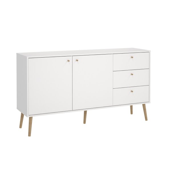 Skjenk Bodo | 2 dører og 3 skuffer | Hvit Skjenk Bodo | 2 dører og 3 skuffer | Hvit