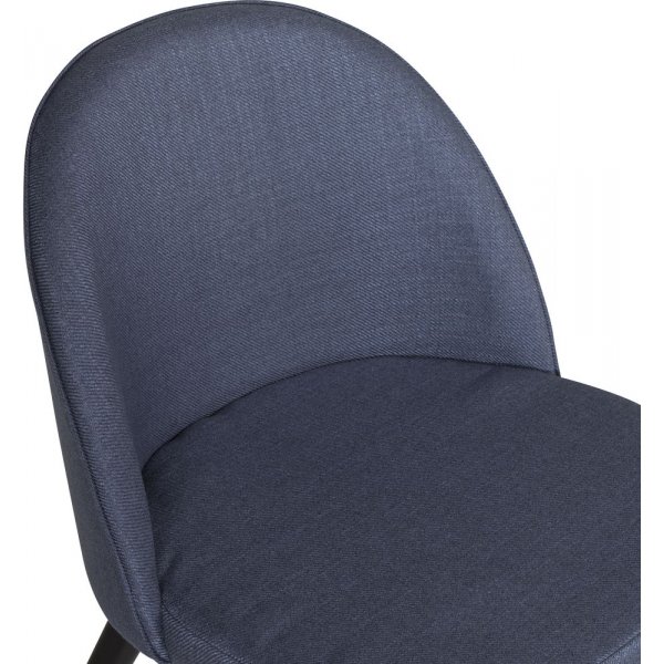 Spisestol Zeus - Svart/blå fløyel Spisestol Zeus - Svart/blå fløyel