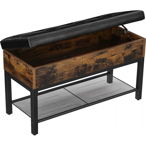 Tomas hallbenk 70 cm - Brun/svart Tomas hallbenk 70 cm - Brun/svart