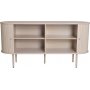 Skyv skjenk 150 cm - Hvitpigmentert eik