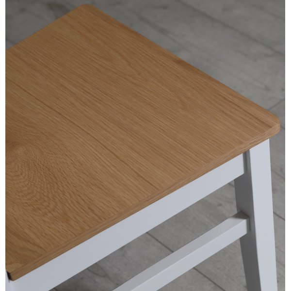 Fr Stol med kryss - Hvit/eik