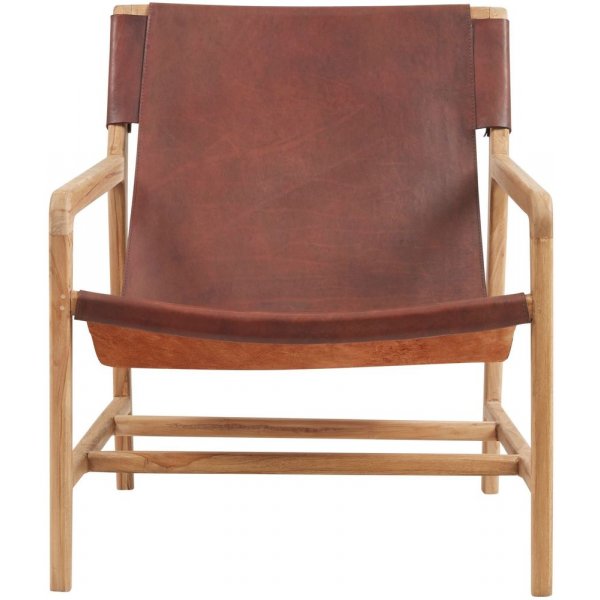 Charleston lenestol - Teak/mokka
