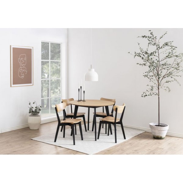 Roxby spisebord - Eik/svart Roxby spisebord - Eik/svart