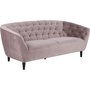 Felicia 3-seters sofa - Rosa (Flyel)