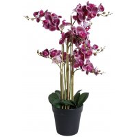 Kunstig plante - Orkidé 8-stilket H80 cm - Mørk rosa Kunstig plante - Orkidé 8-stilket H80 cm - Mørk rosa