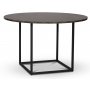 Sintorp spisegruppe, rundt spisebord 115 cm inkludert 4 stk. Castor pinnestoler  Brun marmor (Laminat)
