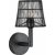 Columbus vegglampe - Rustikk sort - 22 cm