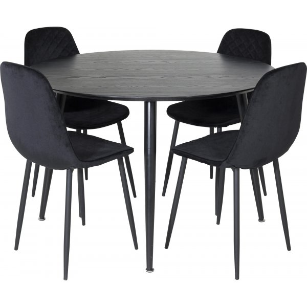 Slope spisebord 115 cm - Svart Slope spisebord 115 cm - Svart