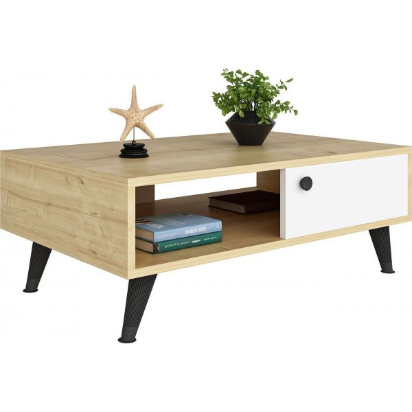 Athena salongbord - Safir/eik/hvit Athena salongbord - Safir/eik/hvit