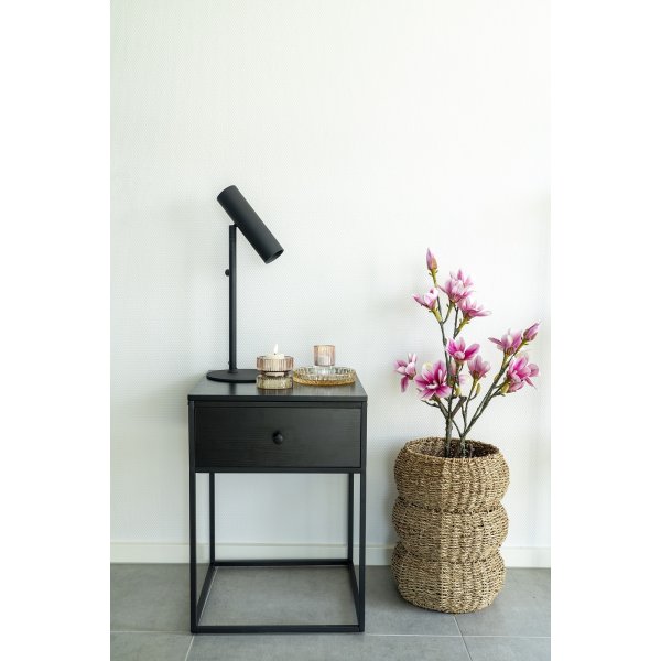 Hvite nattbord - Sort