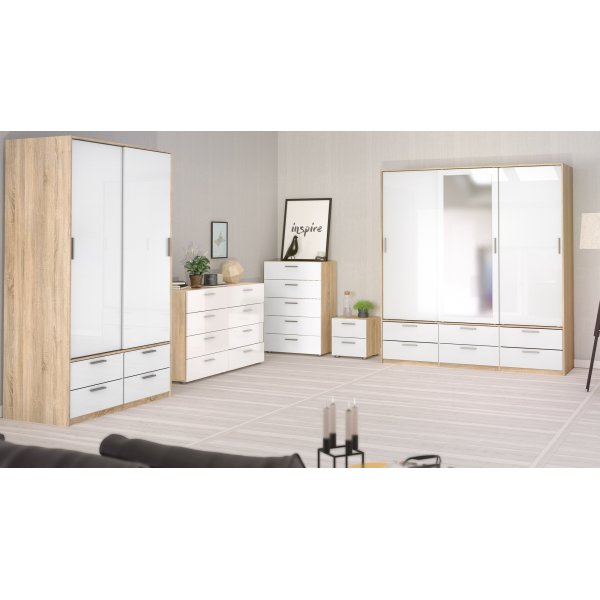 Line garderobe - Eik/hvit Line garderobe - Eik/hvit
