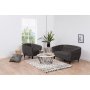 Felicia 2-seter sofa - Mrkegr (Flyel)
