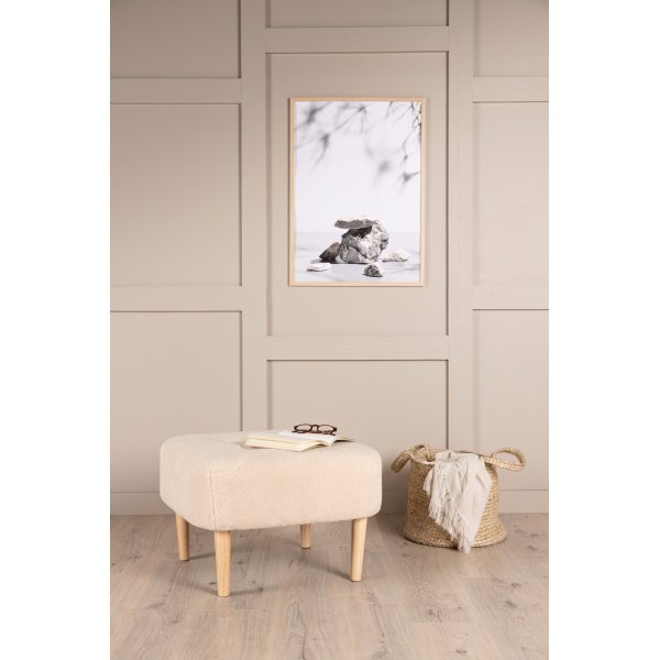 Salina puff - Hvit fleece