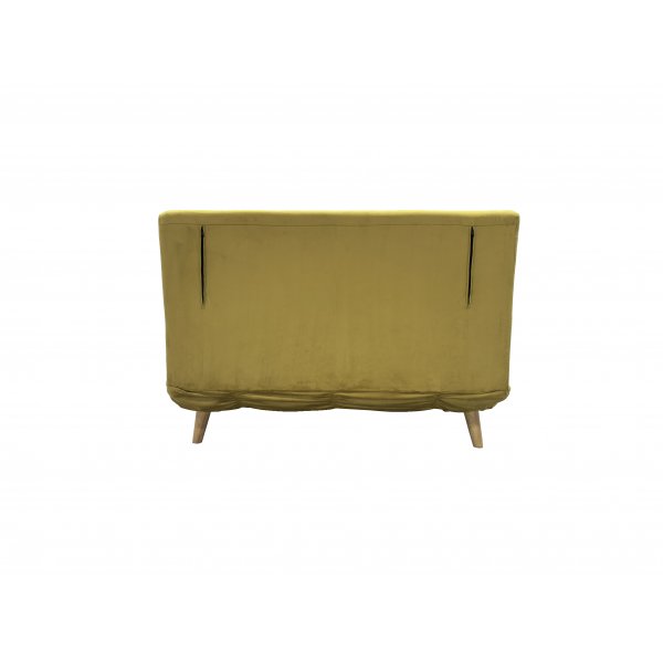 Sovesofa Helsingborg - Gul fløyel | 193 cm Sovesofa Helsingborg - Gul fløyel | 193 cm