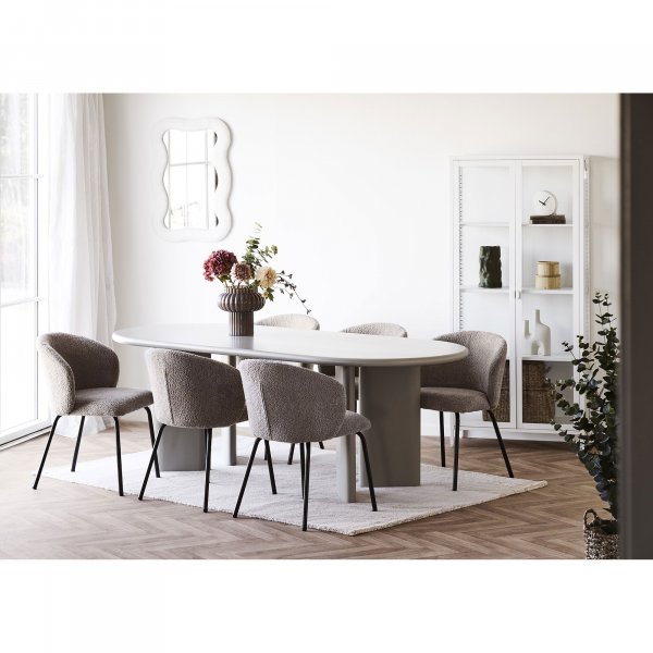 Safira spisestuestol - Beige boucl