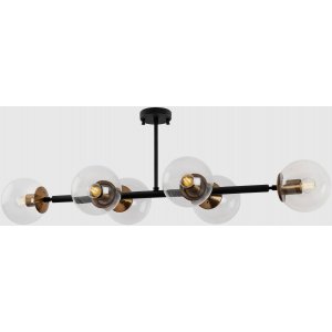 Fasettert taklampe 10496 - Sort/antikk