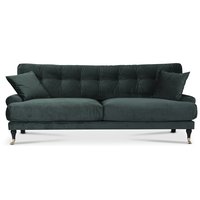 Adena 3-seter sofa - Skogsgrønn fløyel Velour Adena 3-seter sofa - Skogsgrønn fløyel Velour