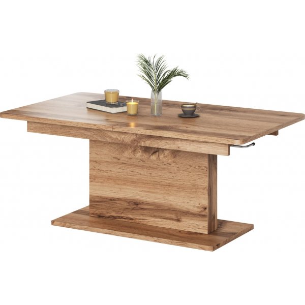 Cense uttrekkbart salongbord 126-167 x 70 cm eik