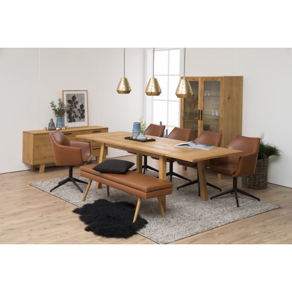 Nora lenestol - Brun PU Nora lenestol - Brun PU