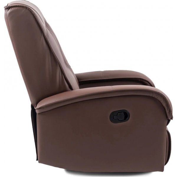 Jacqueline hvilestol i brunt øko-skinn Jacqueline hvilestol i brunt øko-skinn