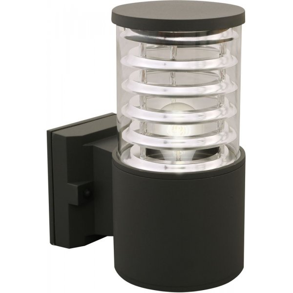 Vegglampe Kolv - Mrk gr