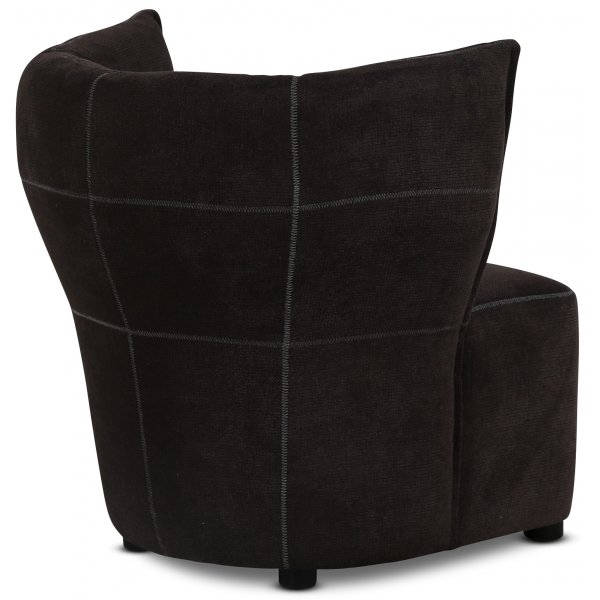 Lenestol Mullsjö - Mørkebrun + Møbelføtter Lenestol Mullsjö - Mørkebrun + Møbelføtter