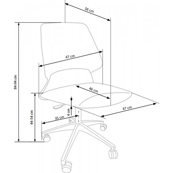 Attract kontorstol - Bl�