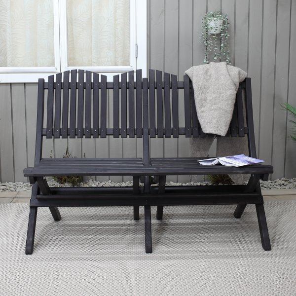 Haväng spisegruppe (sofa med 2 stoler og bord) - Sort Haväng spisegruppe (sofa med 2 stoler og bord) - Sort