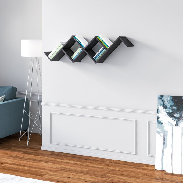 Serpent vegghylle - Svart