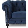 Chesterfield Montgomery 2-seters sofa - Bl flyel