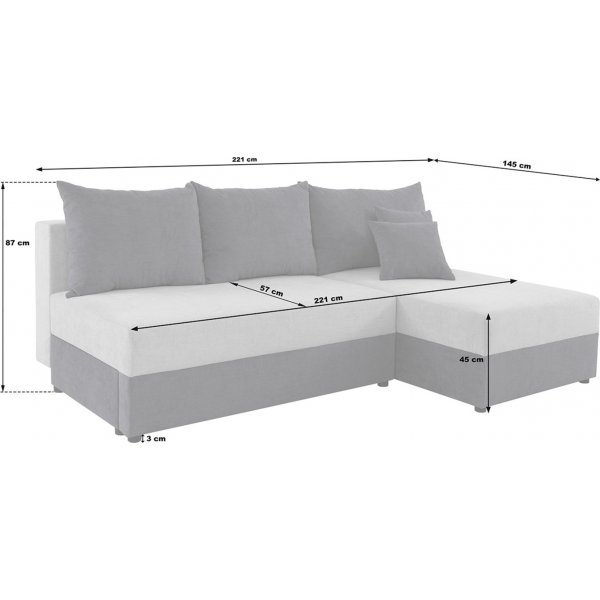 Revet sovesofa - Gr�