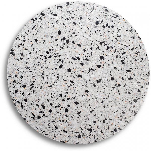Terrazzo rundt sofabord Ø 80 cm - Cosmos Terrazzo & underdel Star svart metall Terrazzo rundt sofabord Ø 80 cm - Cosmos Terrazzo & underdel Star svart metall