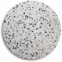 Terrazzo rundt sofabord  80 cm - Cosmos Terrazzo & underdel Star svart metall