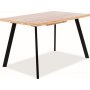 Brick spisebord, 118-160 cm - Wotan eik/svart