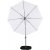Leeds justerbar parasoll 300 cm - Hvit