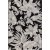 Domani Flower flatvevd teppe Svart - 160 x 230 cm