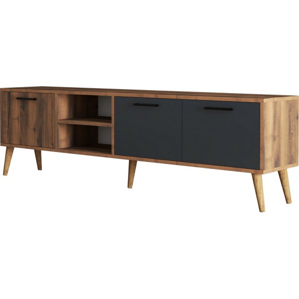 Exxen media benk 180 cm - Valntt/antrasitt
