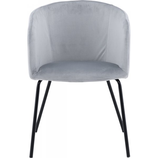 Tiber stol - Lysegrå fløyel Tiber stol - Lysegrå fløyel