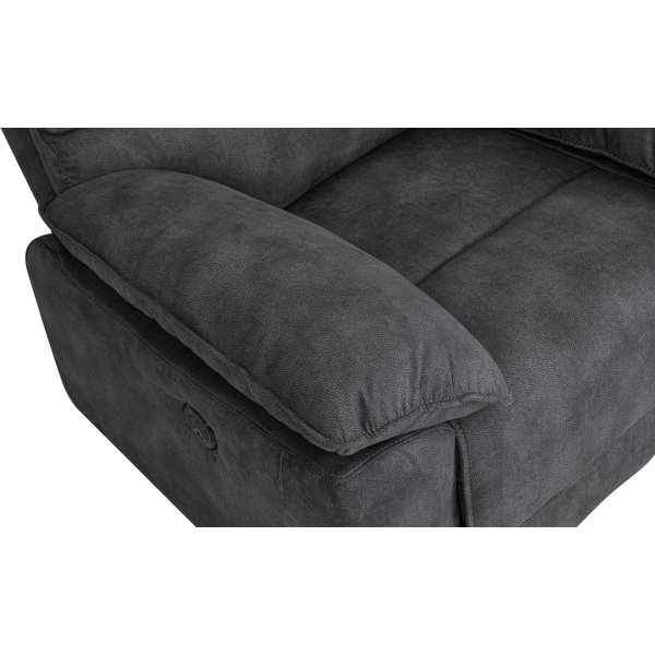 Coventry elektrisk hvilestol grå mikrofiber Coventry elektrisk hvilestol grå mikrofiber