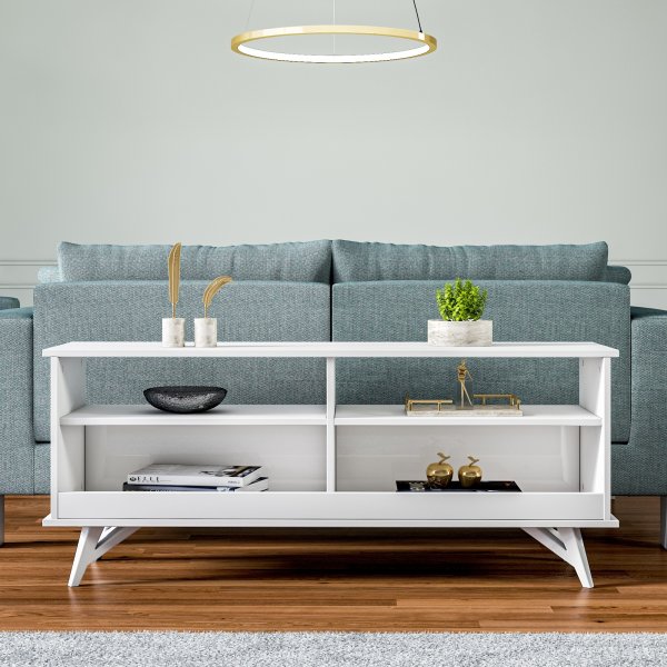 Parker mediebenk - Hvit Parker mediebenk - Hvit